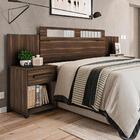Cabeceira Queen Size Com 2 Mesas De Cabeceira Café Jade Geval