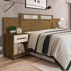 Cabeceira Queen Size Com 2 Mesas De Cabeceira Canella Off Whi