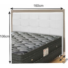 Cabeceira Queen Size Seul 160cm Estofada Em Revestimento Pvc