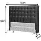 Cabeceira Queen Size Xangai 160cm Estofada Em Revestimento Em