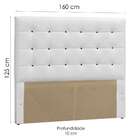 Cabeceira Queen Sonhare Branco E Preto