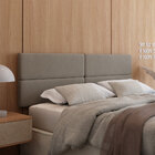 Cabeceira Queen Sophia Suede Bege