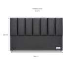 Cabeceira Queen South Lll Cinza