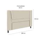 Cabeceira Queen Stella Bege