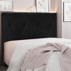 Cabeceira Queen Suede 160cm Aquilla  Preto
