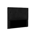 Cabeceira Queen Suede 160cm Aquilla  Preto