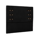 Cabeceira Queen Suede 160cm Gênova  Preto
