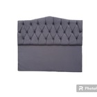 Cabeceira Queen Suede Cinza
