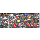 Cabeceira Queen Suede Estampado Pessoas Painel Cama Box 160 X