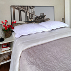 Cabeceira Queen Suede Estampado Prancha Painel Cama Box 195 X