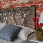 Cabeceira Queen Suede Estampado Tesoura Painel Cama Box 160 X