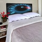 Cabeceira Queen Suede Estampado Velocimetro Painel Cama Box 1