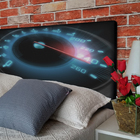 Cabeceira Queen Suede Estampado Velocimetro Painel Cama Box 1