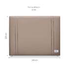 Cabeceira Queen Tamisa L Bege