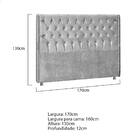 Cabeceira Queen Tóquio P04 160 Cm Suede - Amarena Móveis - Ci