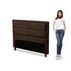 Cabeceira Queen Veludo Estoril Dobuê Cacau