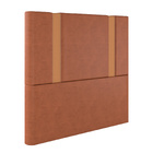 Cabeceira Queen Verona Em Veludo Com Sapata Cor Terracota Son