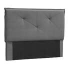 Cabeceira Queen Vic Suede Cinza