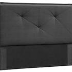 Cabeceira Queen Vic Suede Cinza