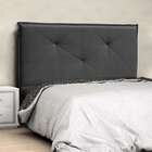 Cabeceira Queen Vic Suede Preto