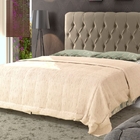 Cabeceira Rafaella King 195 cm Sued Bege