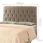 Cabeceira Rafaella Queen 160 Cm Sued Bege