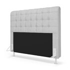 Cabeceira Rana 140 / N-040 Linho Cinza Claro