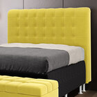 Cabeceira Rana 195 Para Cama King Sued Amarelo Aradecor