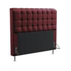 Cabeceira Rana 195 Para Cama King Sued Bordô Aradecor