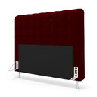 Cabeceira Rana 195 Para Cama King Sued Bordô Aradecor