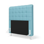 Cabeceira Rana 90 / A-043 Couro Azul Bebê