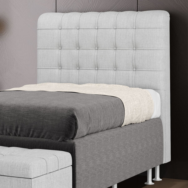 Cabeceira Rana 90 / N-040 Linho Cinza Claro