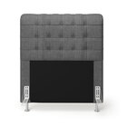 Cabeceira Rana 90 / N-041 Linho Cinza Escuro