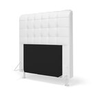 Cabeceira Rana 90 De Solteiro Couro Artificial Branco