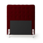 Cabeceira Rana 90 Para Cama De Solteiro Sued Bordô Aradecor