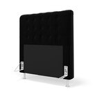 Cabeceira Rana 90 Para Cama De Solteiro Sued Preto Aradecor