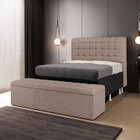 Cabeceira Rana E Calçadeira Alpha 160 Para Cama Queen N-042 L