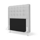 Cabeceira Rana E Calçadeira Alpha 90 Para Cama De Solteiro N-
