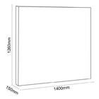 Cabeceira Ravena Plus Casal 1,40 Suede Marrom Taupe - Simbal