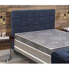 Cabeceira Ravena Plus Casal 1,40 Suede Nobuck Veludo Azul - S