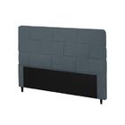 Cabeceira Ravena Plus Casal 1400mm Suede Cinza - Simbal