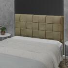 Cabeceira Ravena Plus King Size 1950mm Veludo Adar Castor