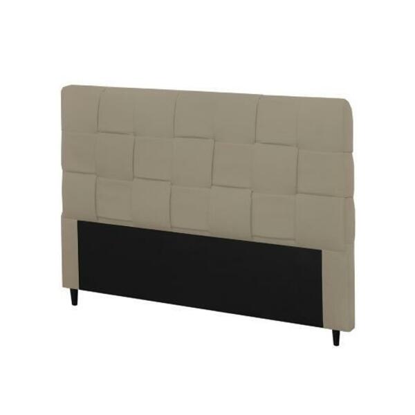 Cabeceira Ravena Plus King Size 1950mm Veludo Bege Escuro - S