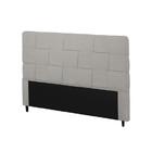 Cabeceira Ravena Plus Queen 1600mm Veludo Adar Off White - Si