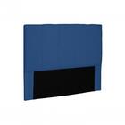 Cabeceira Ravenna Suede Azul Casal Spezzia