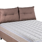 Cabeceira Reclinável Casal Andrea Sued Bege