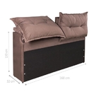 Cabeceira Reclinável Queen Galli Sued Bege