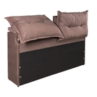 Cabeceira Reclinável Queen Galli Sued Bege