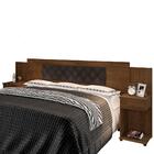 Cabeceira Regulável Box Marina Malbec Captonê Marrom