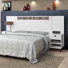 Cabeceira Regulável Box Moderny Branco Castanho